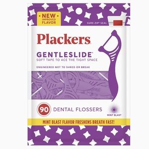 Plackers Gentleslide 90Ct Dental Flossers NWT